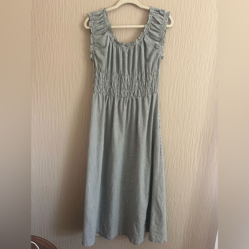 Neuflora gingham midi dress